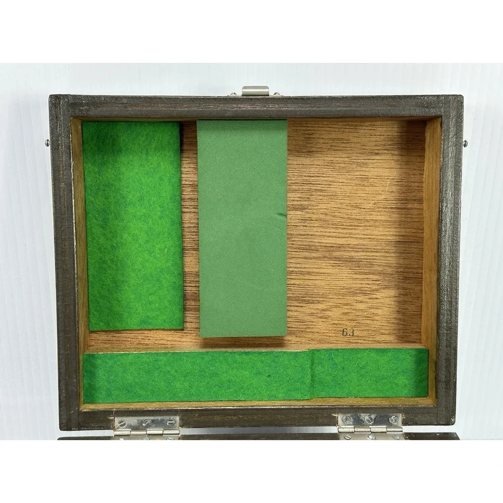 Vintage Wood‎ Wooden Microscope Accessories Box Carrying Case